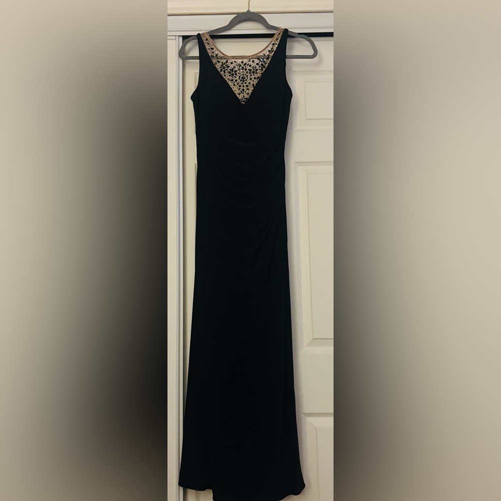 Xscape Elegant Black Maxi Dress